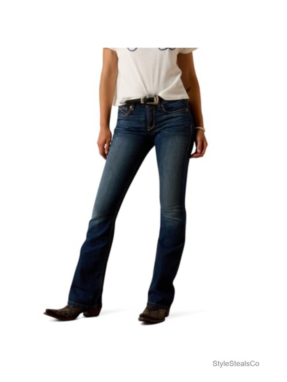 Women's Perfect Rise Boot Cut Stretch Denim Jeans 10 oz Ring-Spun